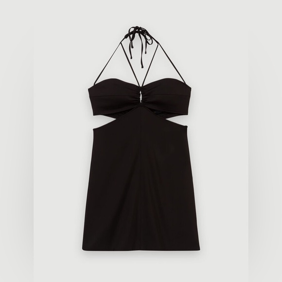 Maje Route Halter Dress Black - Picture 6 of 8